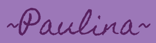 ~Paulina~ written in casual cursive on a purple background.